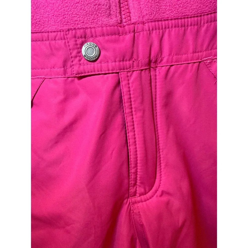 Snozu Girls Pink Fleece Lined Snow Bibs Insulated Overalls 4T
